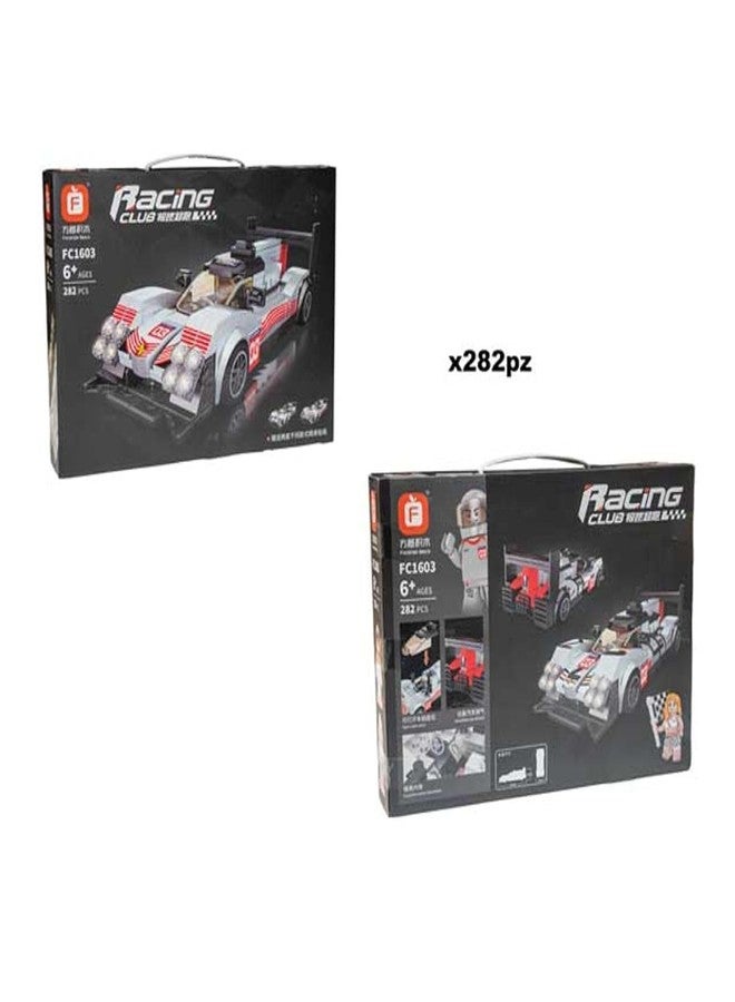 RAHU F1 Racing Car Building Block Set Construction Toy Learning Toys Building Blocks for Kids and Adults 282 Pieces (White F1) - Image 2